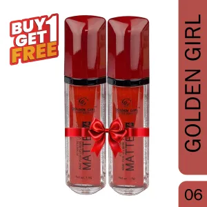 Golden Girl Studio Makeup Velvet Matte Attractive Lipstick – 06 (Buy 1 Get 1 Free)
